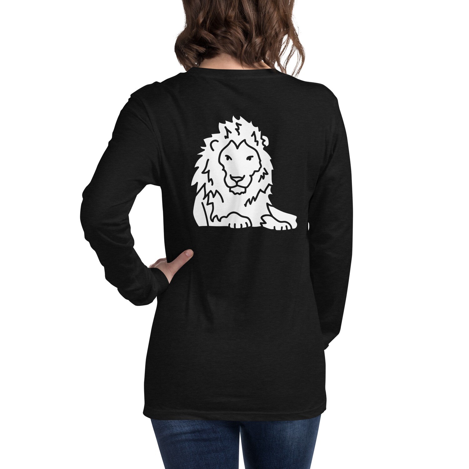 HUMBLE-Unisex Long Sleeve Tee, Color: Black Heather, Size: S