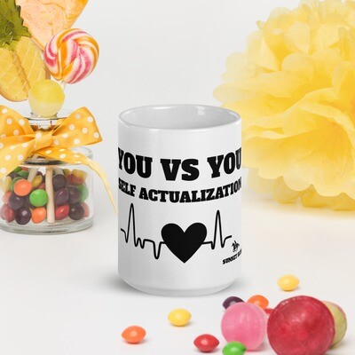YOU VS YOU-White glossy mug