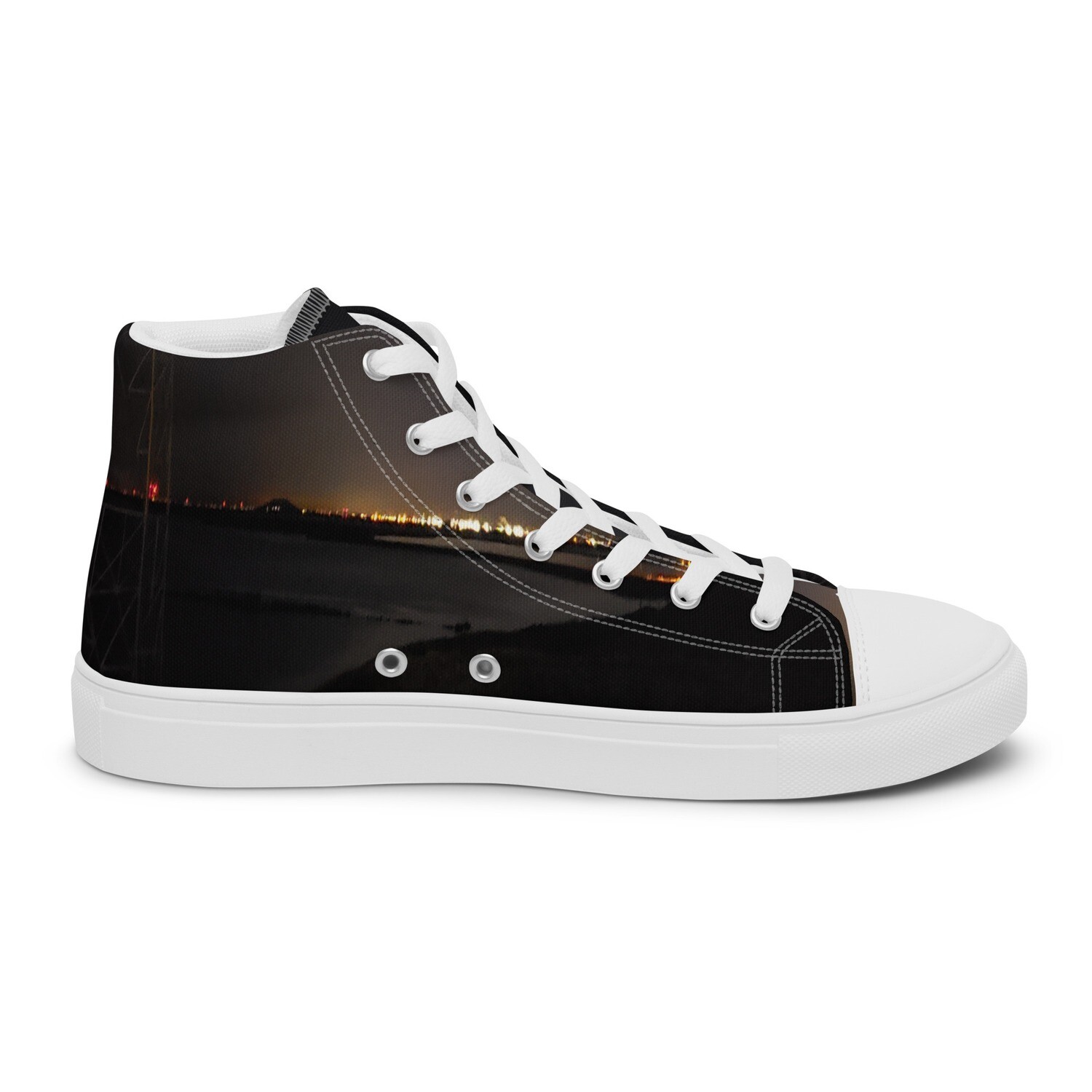 AURA-Men’s high top canvas shoes, Size: 5