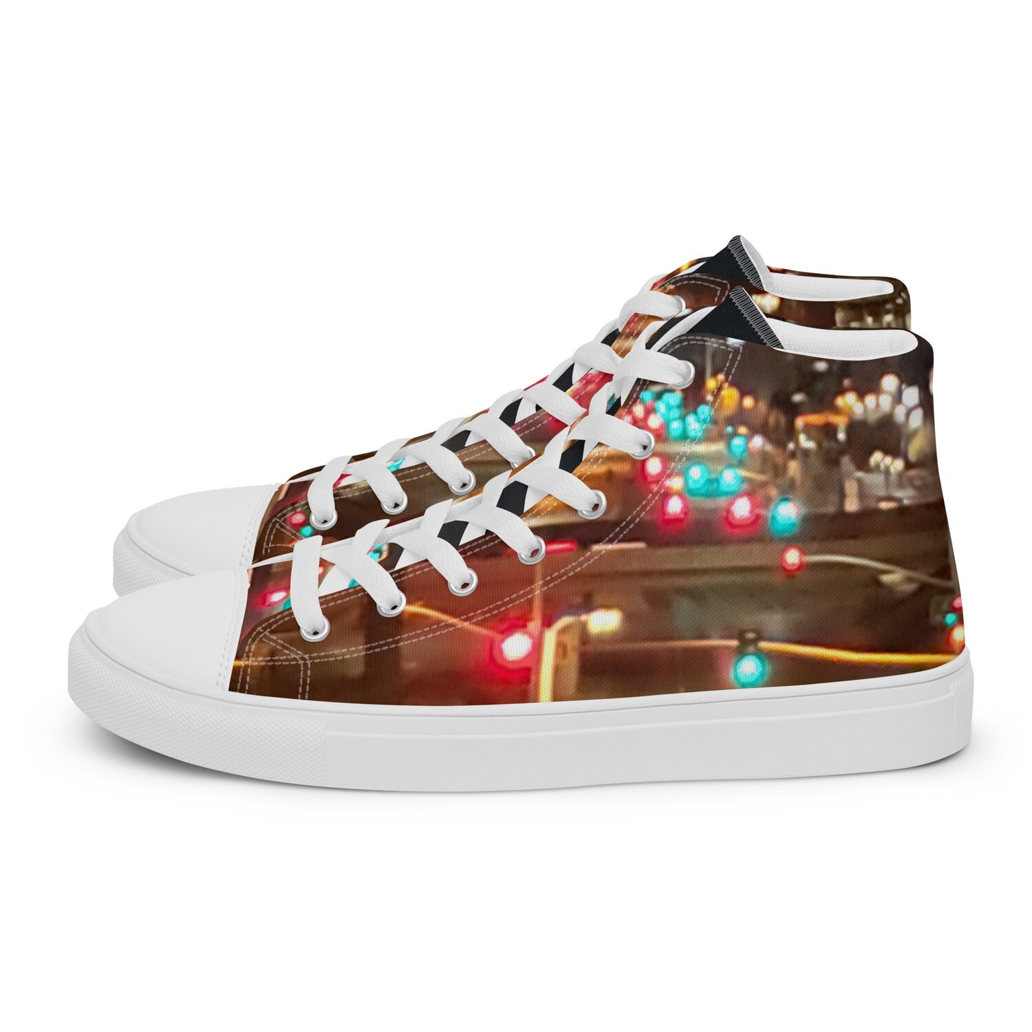 MIDNITE-BLVD-Men’s high top canvas shoes, Size: 5