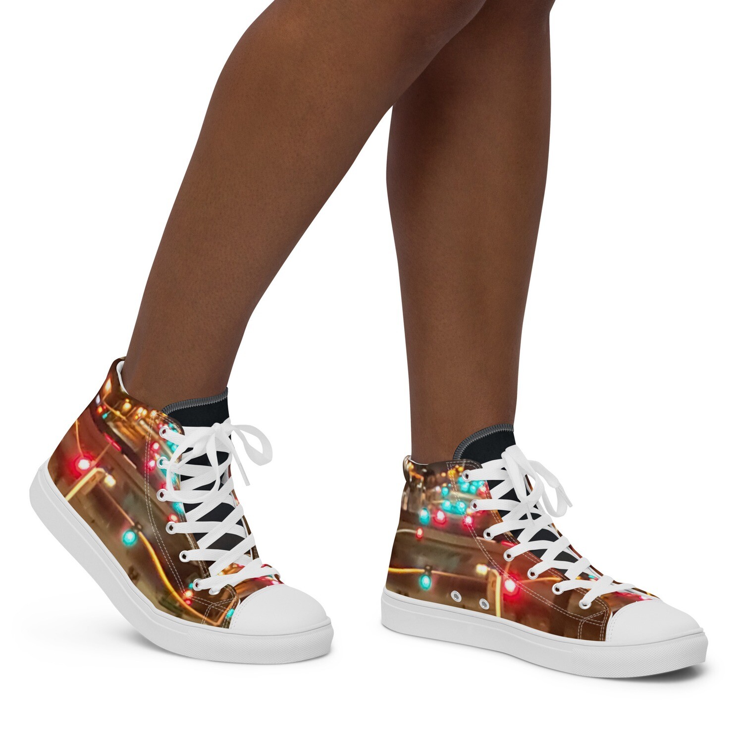 MIDNITE-BLVD-Women’s high top canvas shoes, Size: 5
