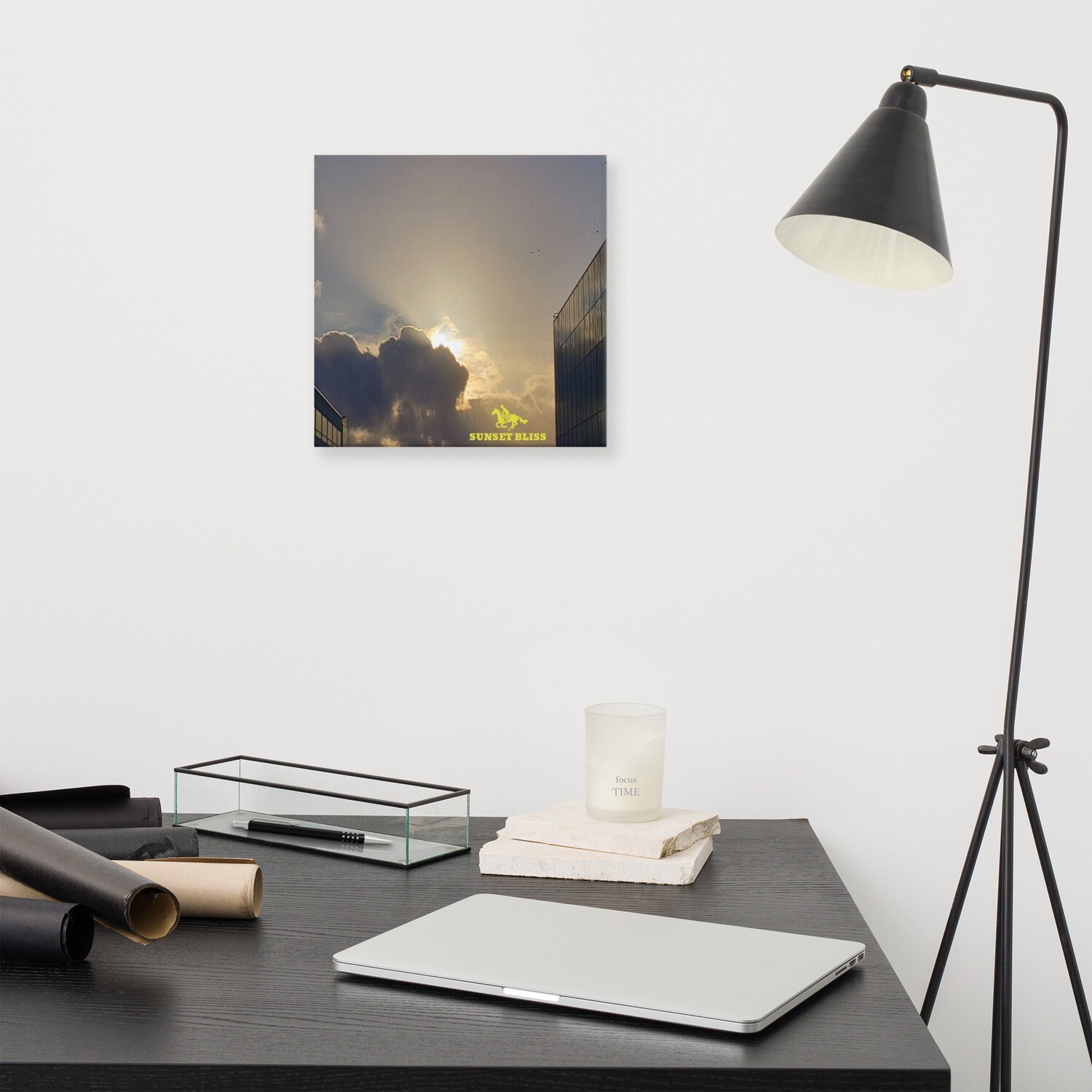 TOP FLIGHT SKYLINE-Canvas, Size: 12×12