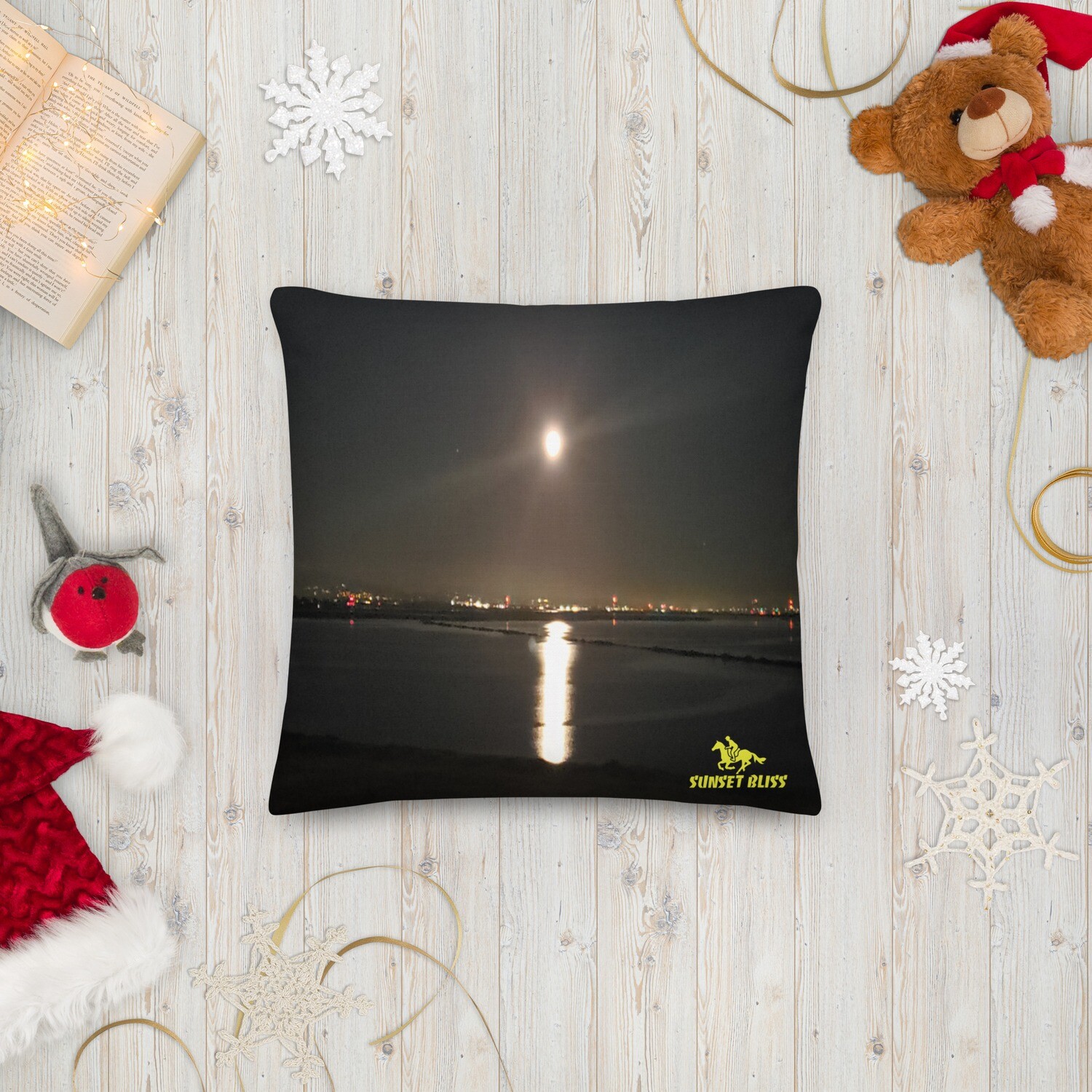 MOONLITE BLISS-Premium Pillow, Size: 18×18