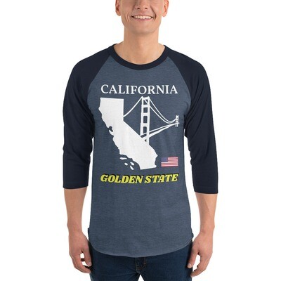 CALIFORNIA-3/4 sleeve raglan shirt