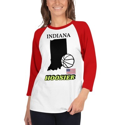 INDIANA-3/4 sleeve raglan shirt
