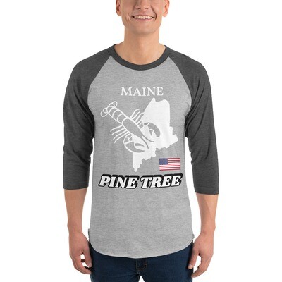 MAINE-3/4 sleeve raglan shirt