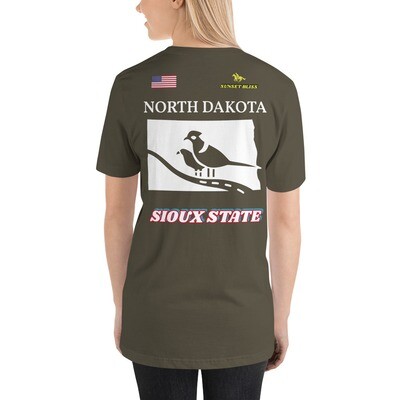NORTH DAKOTA-Short-sleeve unisex t-shirt