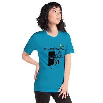 RHODE ISLAND-Short-sleeve unisex t-shirt