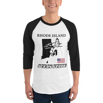 RHODE ISLAND-3/4 sleeve raglan shirt