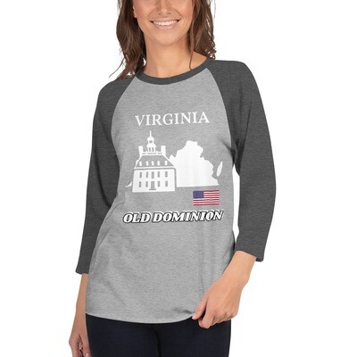 VIRGINIA-3/4 sleeve raglan shirt