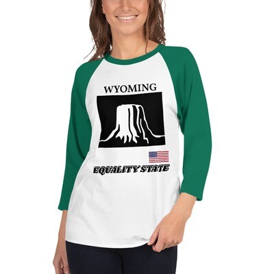 WYOMING-3/4 sleeve raglan shirt