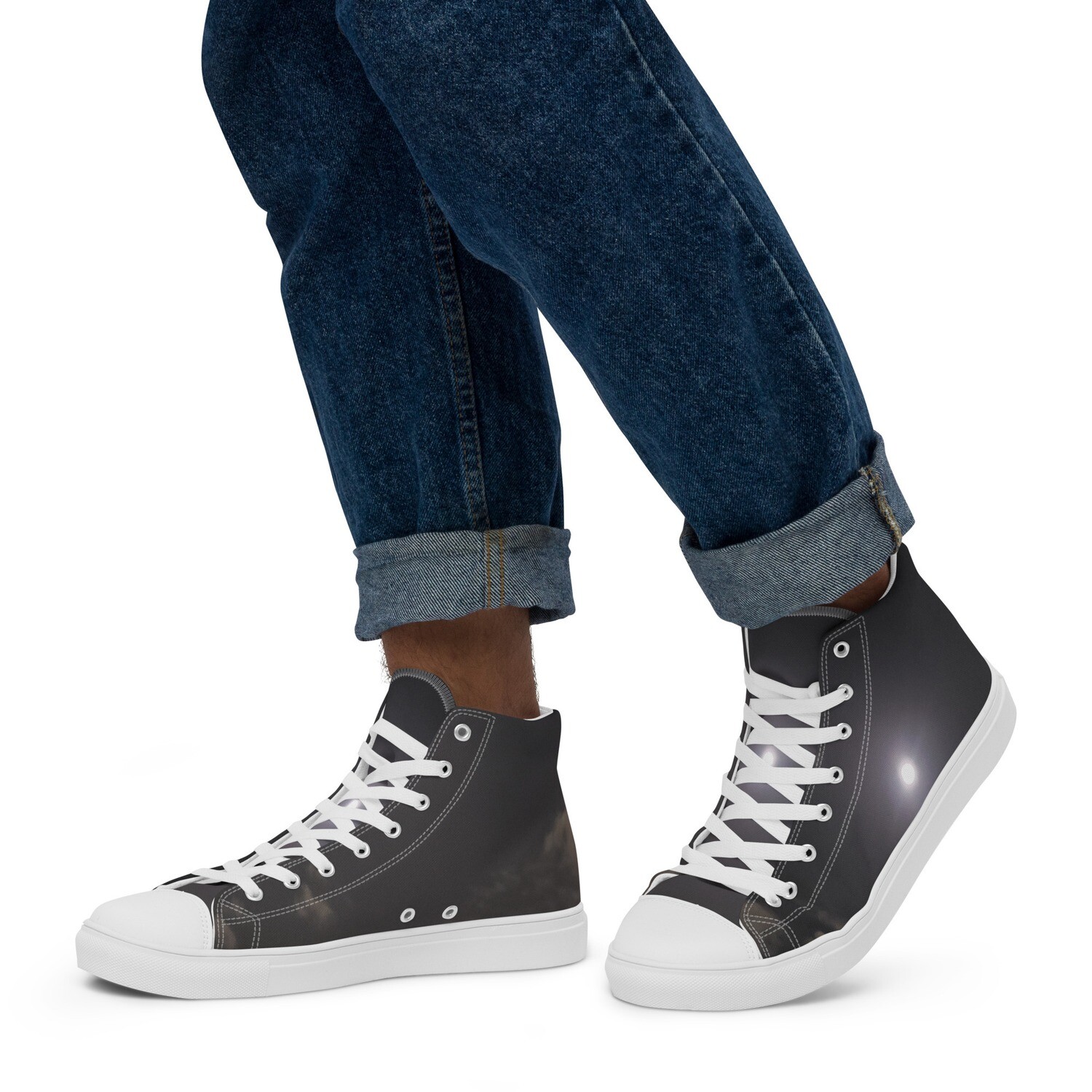 GUARDIAN-Men’s high top canvas shoes, Size: 5