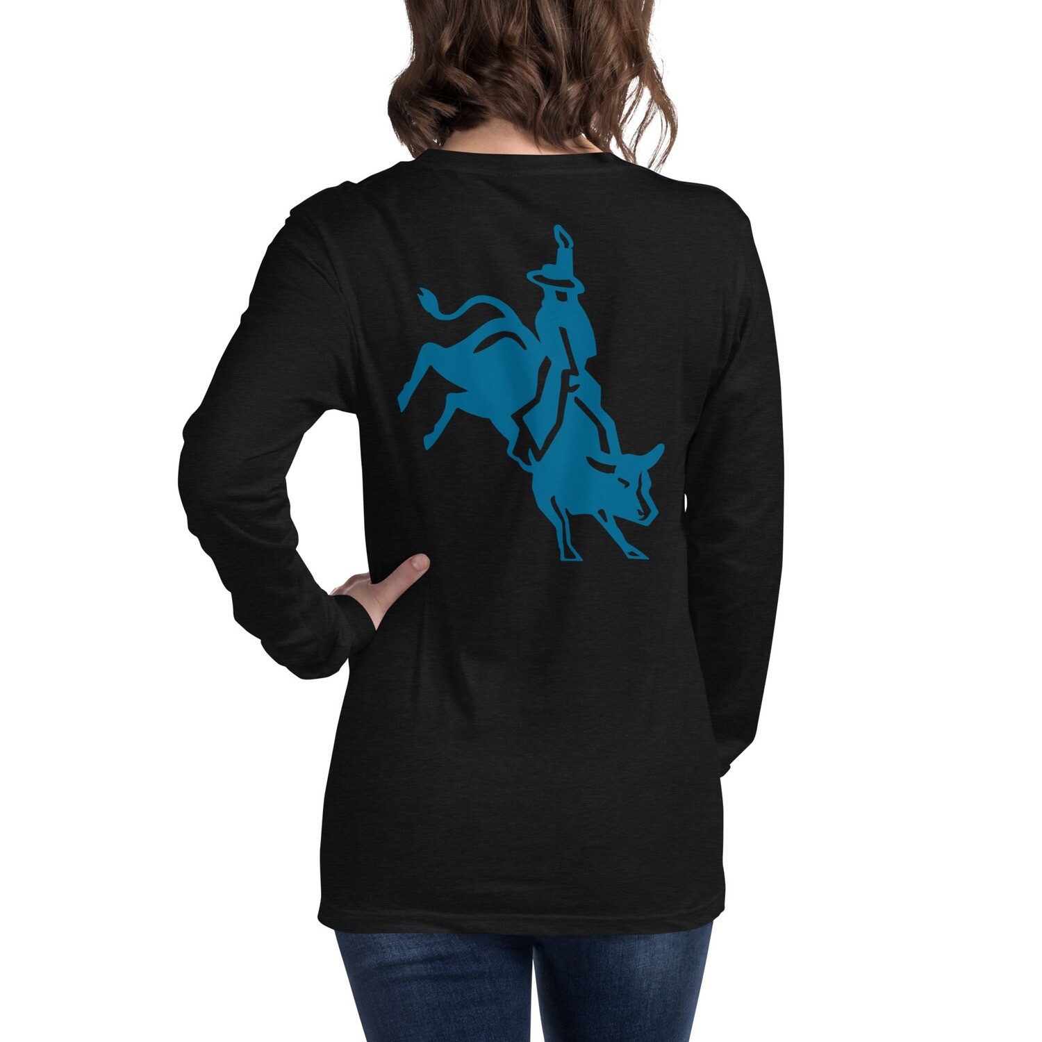 INSANITY-Unisex Long Sleeve Tee, Color: Black Heather, Size: XS