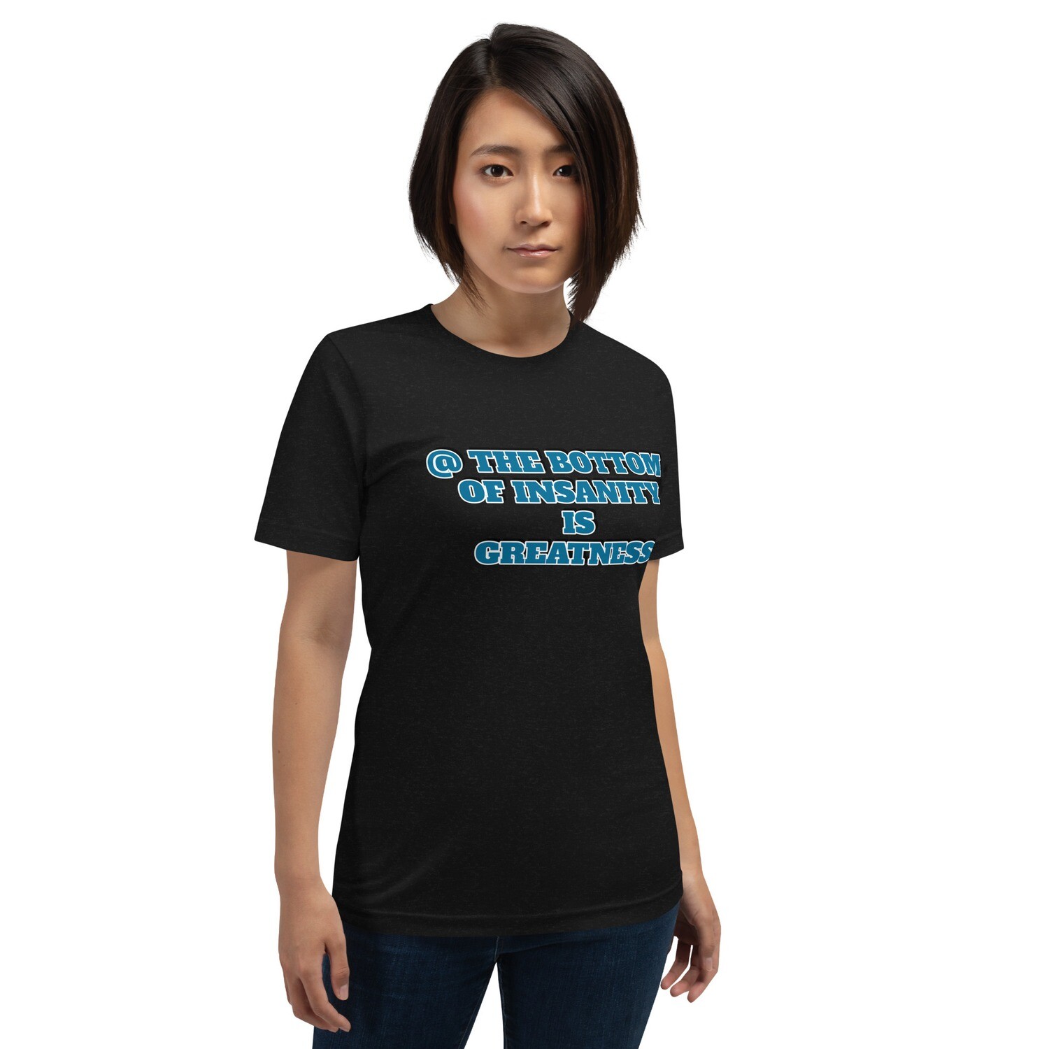 INSANITY-Short-sleeve unisex t-shirt, Color: Black Heather, Size: S