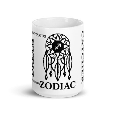 SAGITTARIUS ZODIAC-White glossy mug
