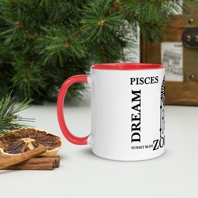 PISCES ZODIAC-Mug with Color Inside