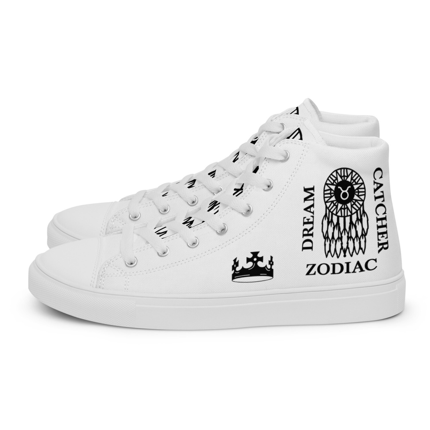 TAURUS ZODIAC-Men’s high top canvas shoes, Size: 5