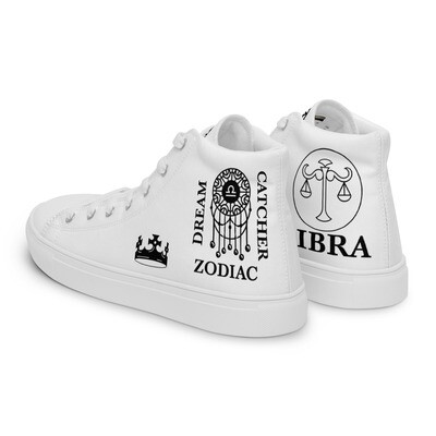LIBRA ZODIAC-Men’s high top canvas shoes
