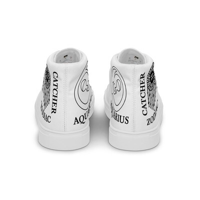 AQUARIUS ZODIAC-Women’s high top canvas shoes
