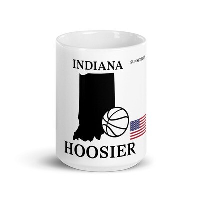 INDIANA-White glossy mug