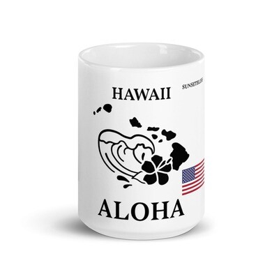 HAWAII-White glossy mug