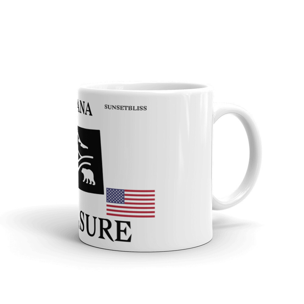 MONTANA-White glossy mug, Size: 11oz