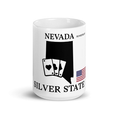 NEVADA-White glossy mug