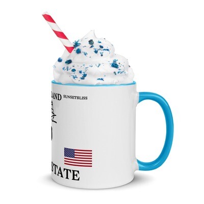 RHODE ISLAND-Mug with Color Inside