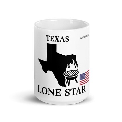 TEXAS-White glossy mug