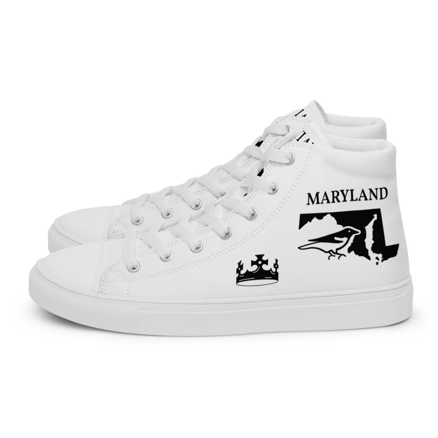 MARYLAND-Men’s high top canvas shoes, Size: 5