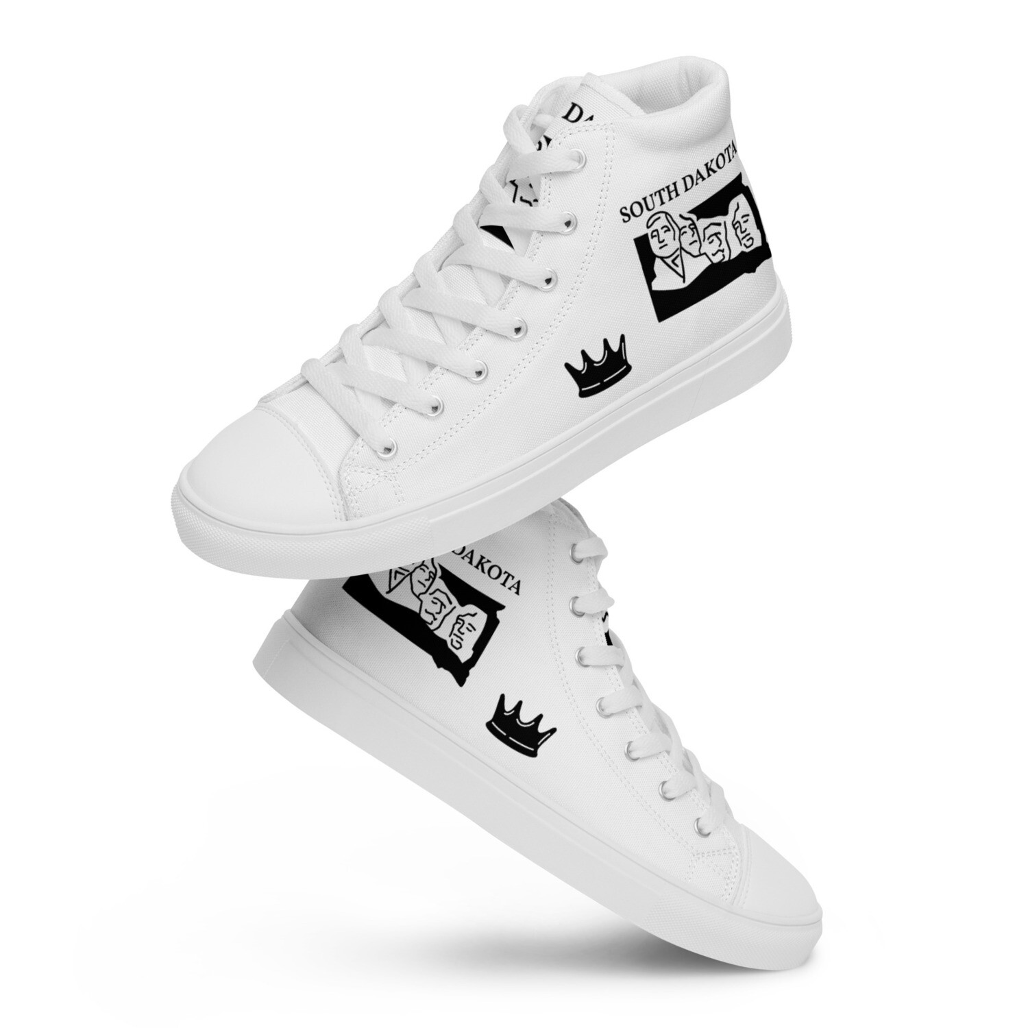 SOUTH DAKOTA-Women’s high top canvas shoes, Size: 5