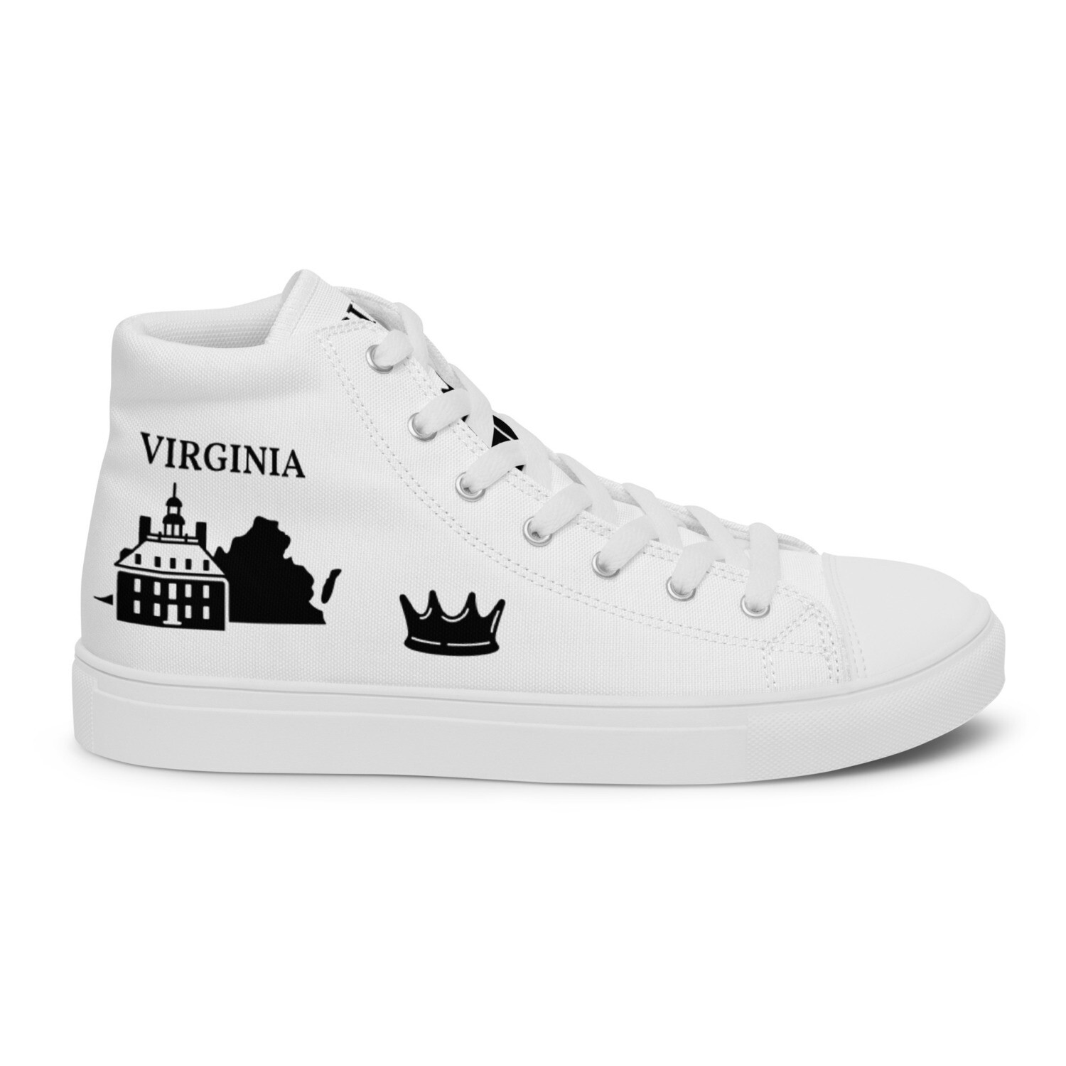 VIRGINIA-Women’s high top canvas shoes, Size: 5