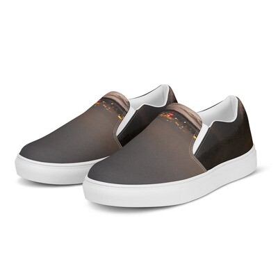 MIDNIGHT BLISS-Men’s slip-on canvas shoes