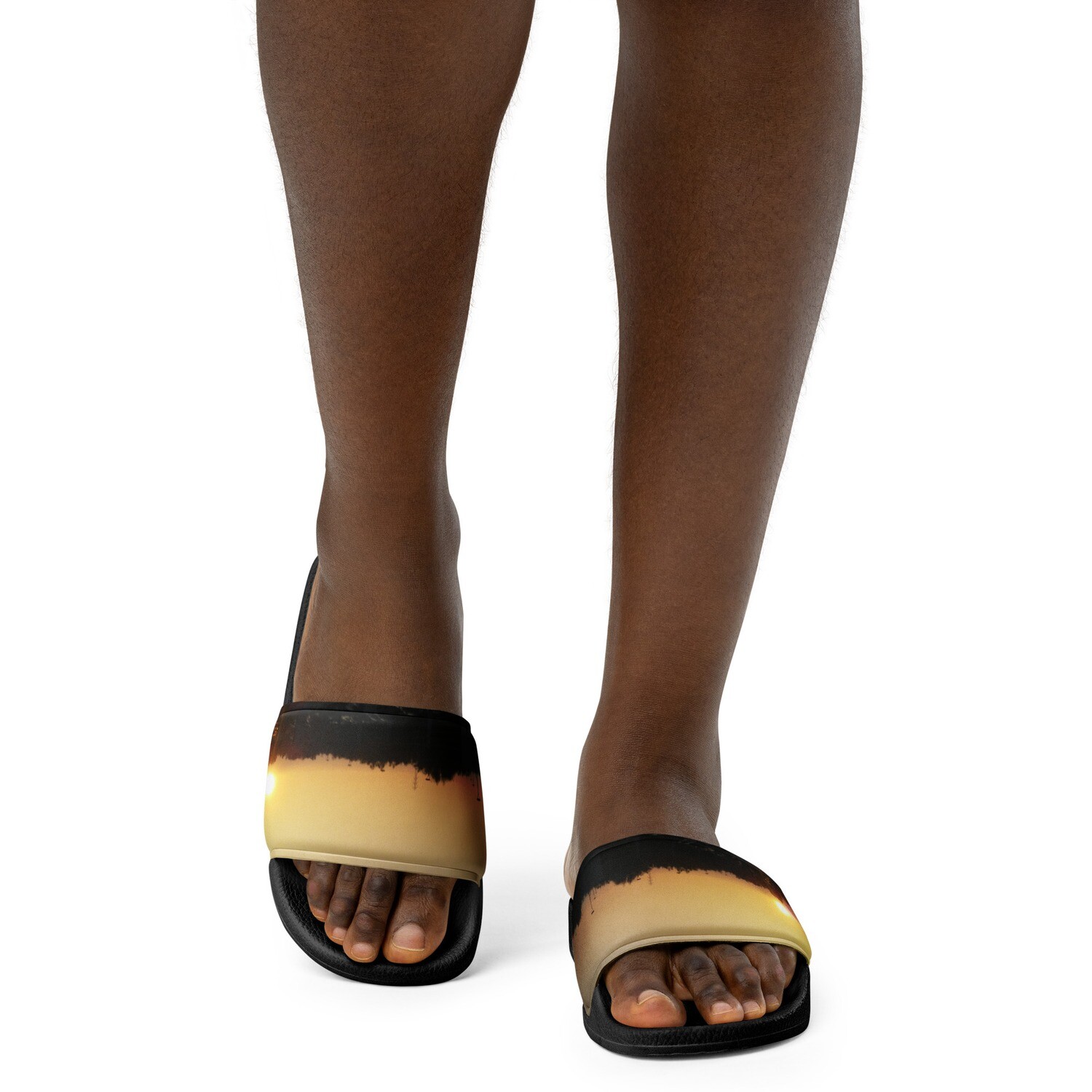 SUNSET BLISS-Women&#39;s slides, Color: Black, Size: 5.5