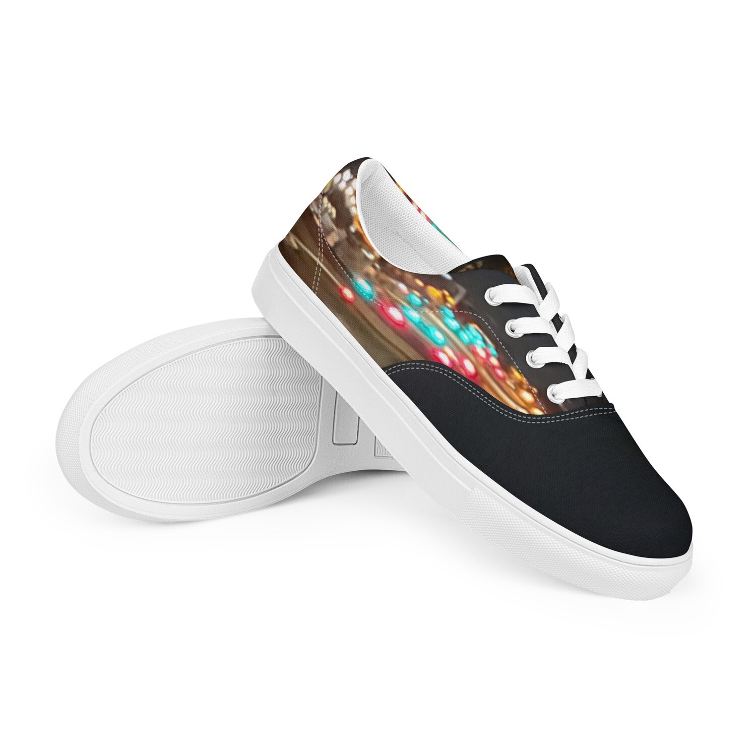 MIDNITE-BLVD-Men’s lace-up canvas shoes, Size: 5
