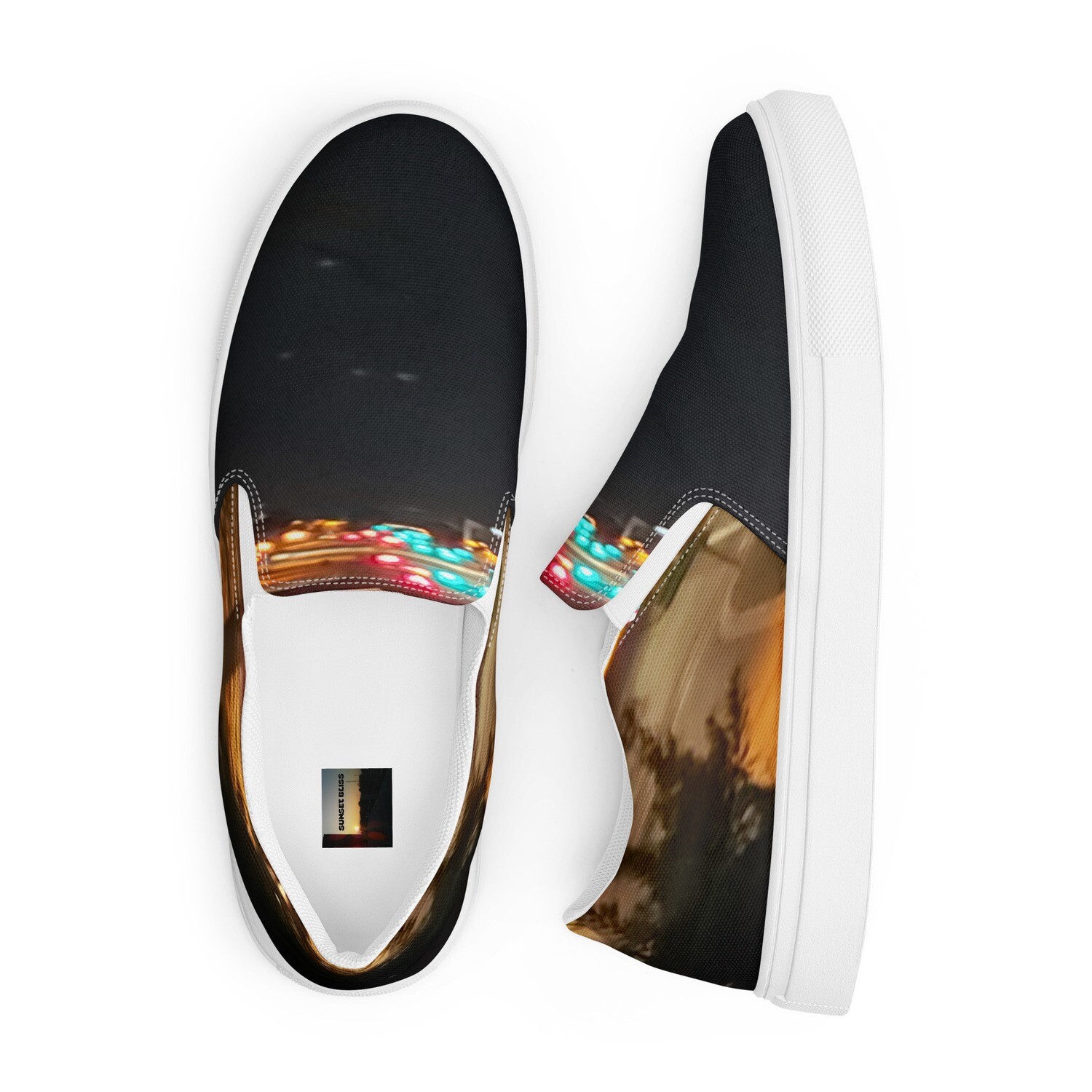 MIDNITE-BLVD-Women’s slip-on canvas shoes, Size: 5