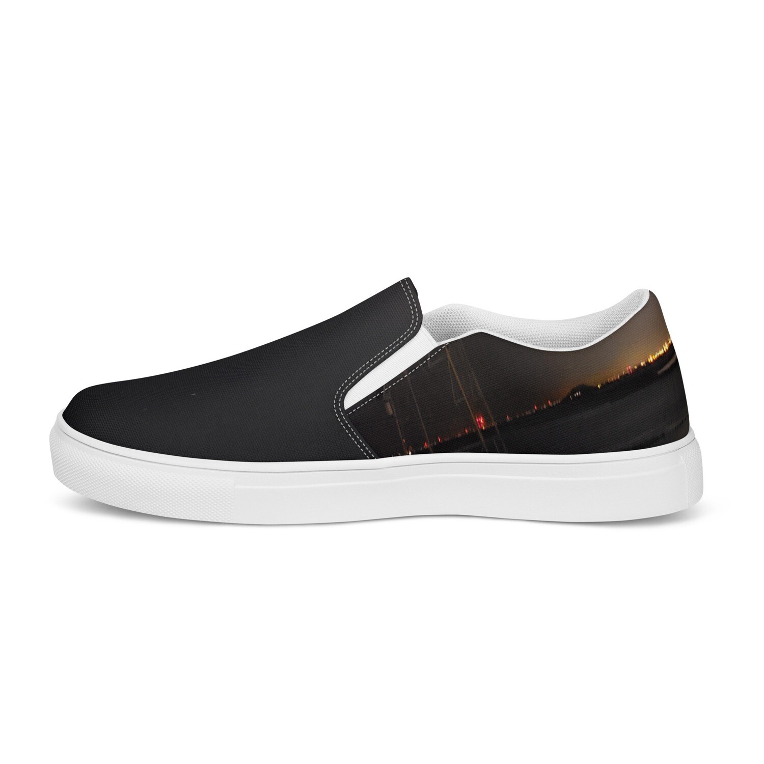 AURA-Men’s slip-on canvas shoes, Size: 5