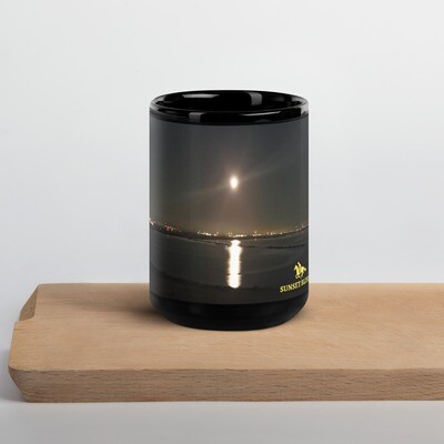 MOONLITE BLISS-Black Glossy Mug
