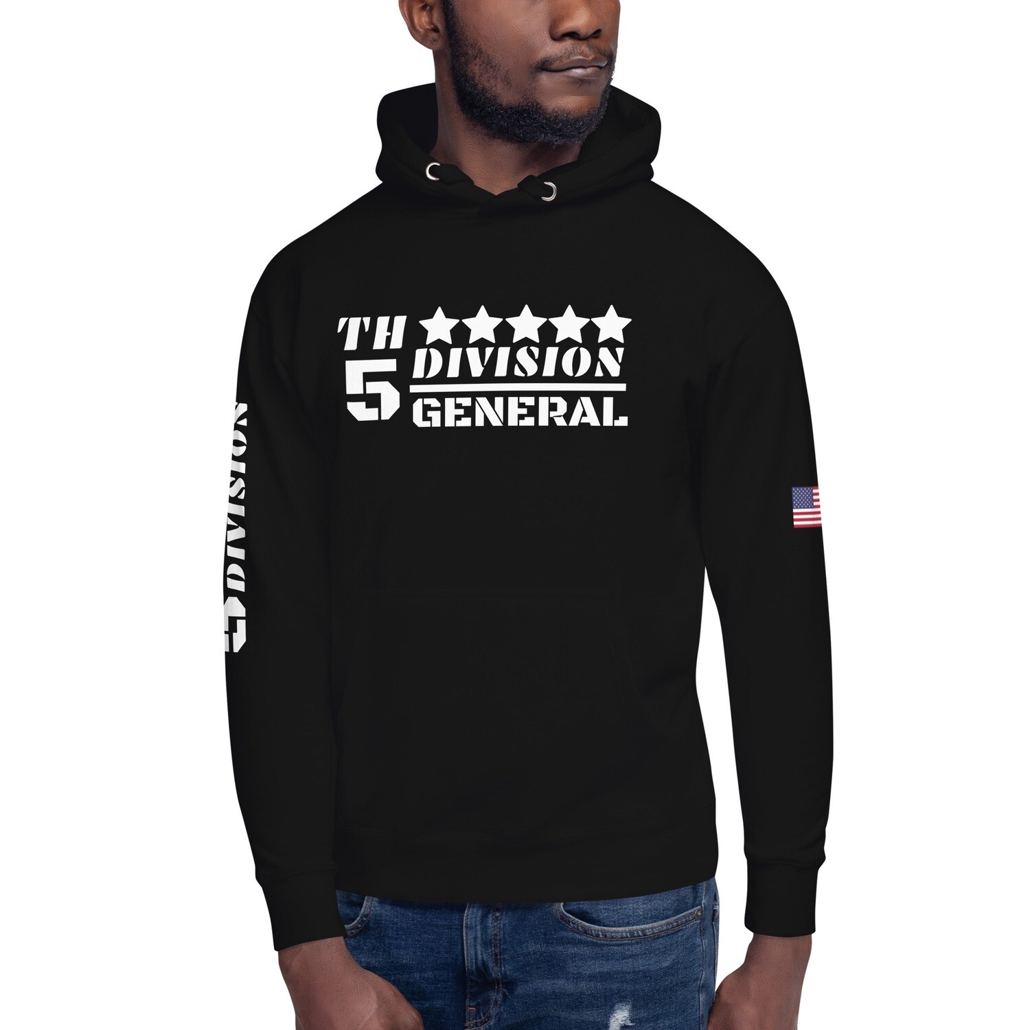 5TH-DV-GENERAL/CREED-Unisex Hoodie, Color: Black, Size: S