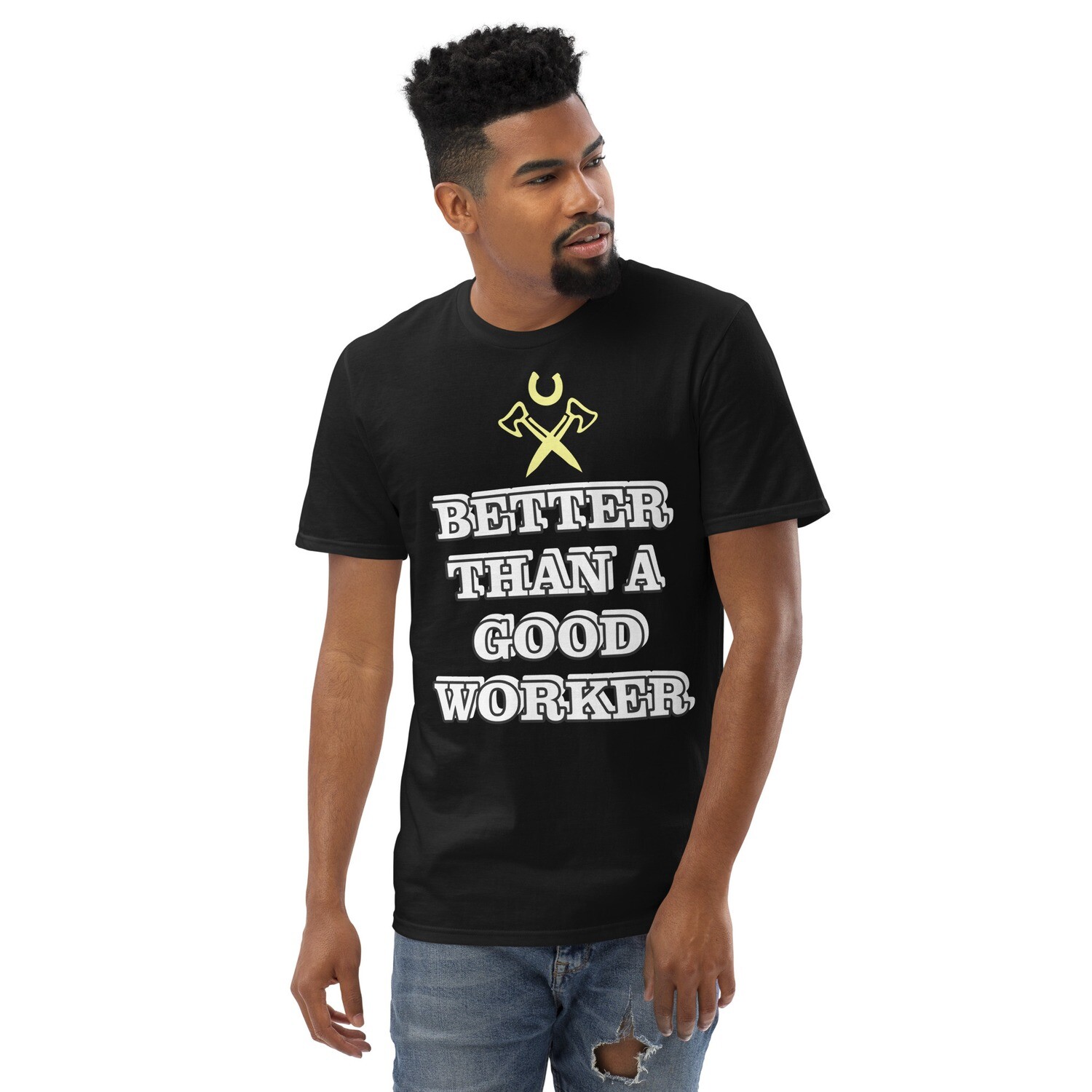 BETTER THAN-Short-Sleeve T-Shirt, Color: Black, Size: S