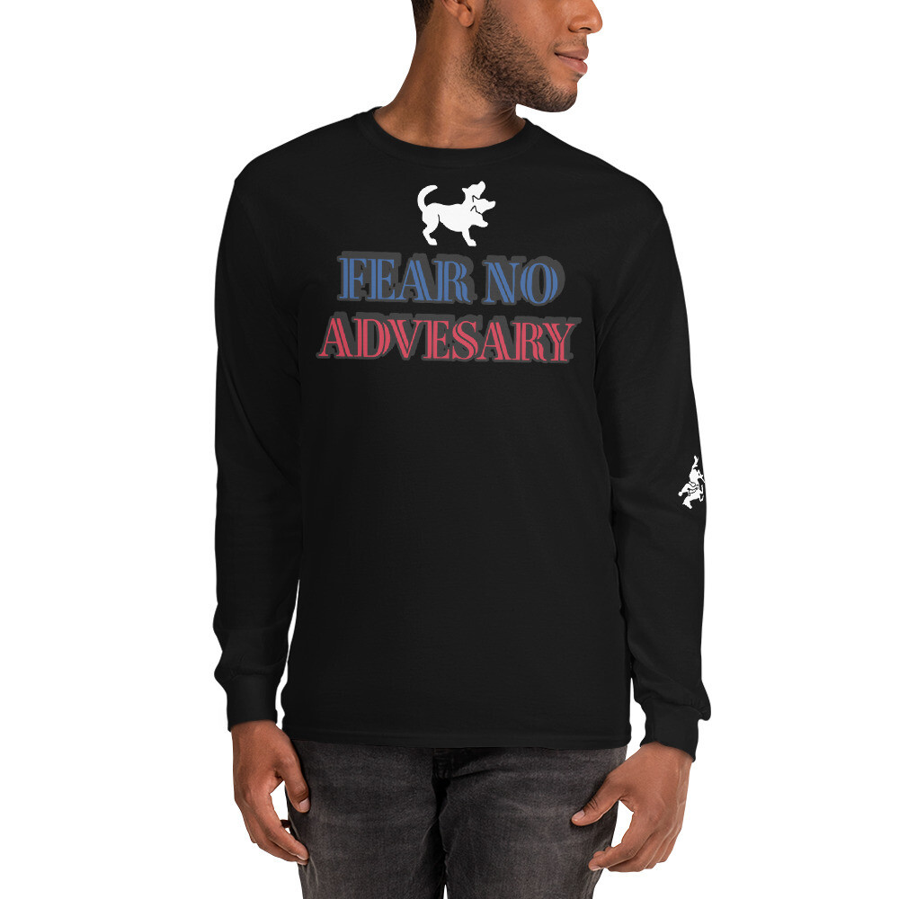 GOD IS-Men’s Long Sleeve Shirt, Color: Black, Size: S