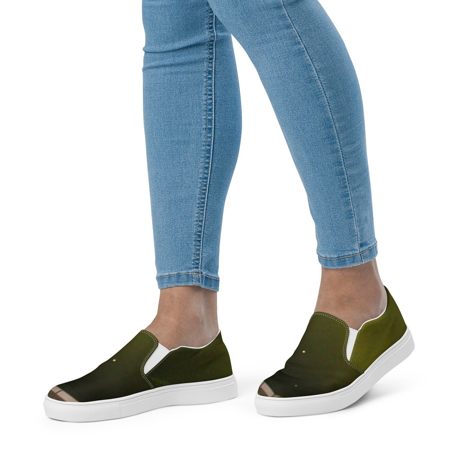 MINI GOLFER-Women’s slip-on canvas shoes, Size: 5
