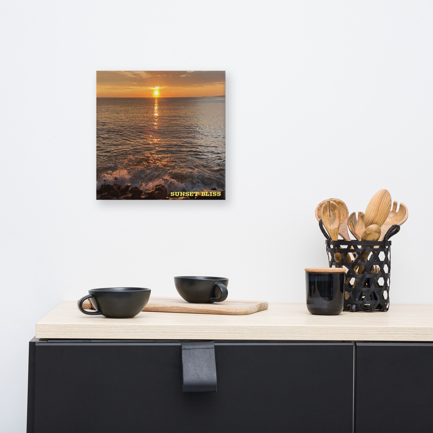 OCEAN VIEW-Canvas, Size: 12×12