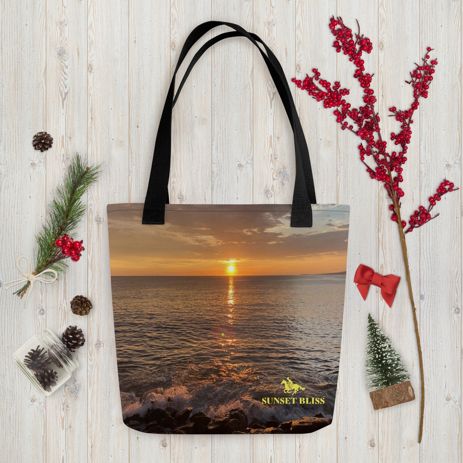 OCEAN VIEW-Tote bag, Color: Black