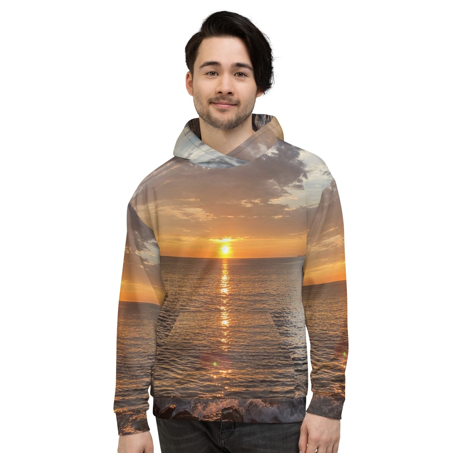 OCEAN VIEW-Unisex Hoodie, Size: XS