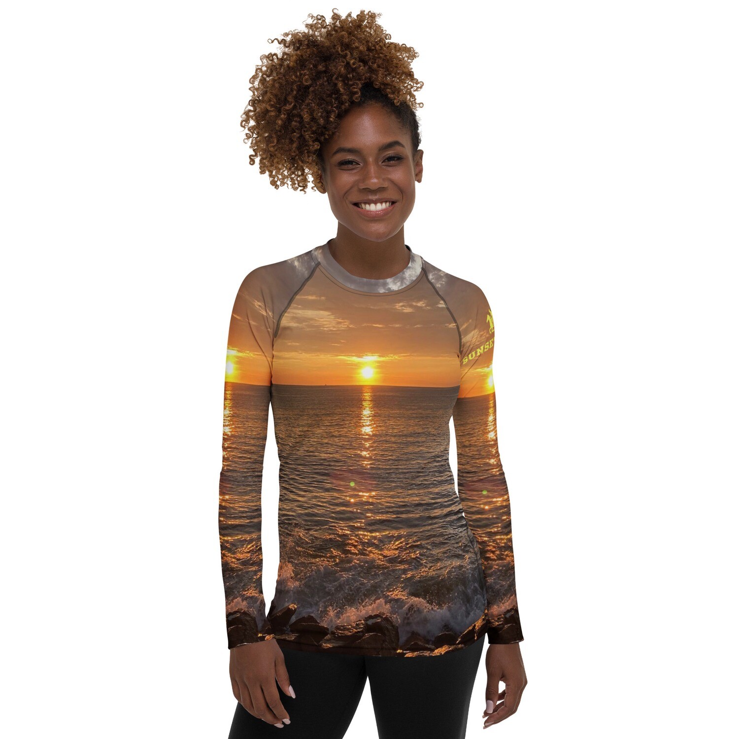 OCEAN VIEW-Women&#39;s Rash Guard, Size: XS