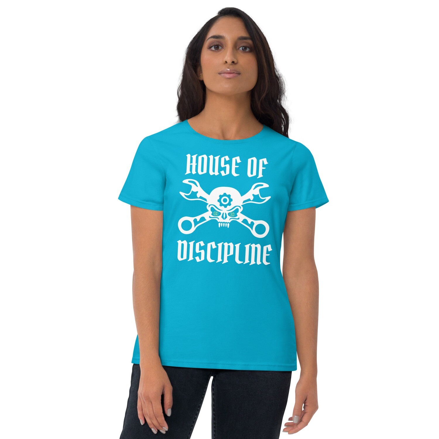 HOUSE OF DISCIPLINE- NO EXCUSES-Women&#39;s short sleeve t-shirt