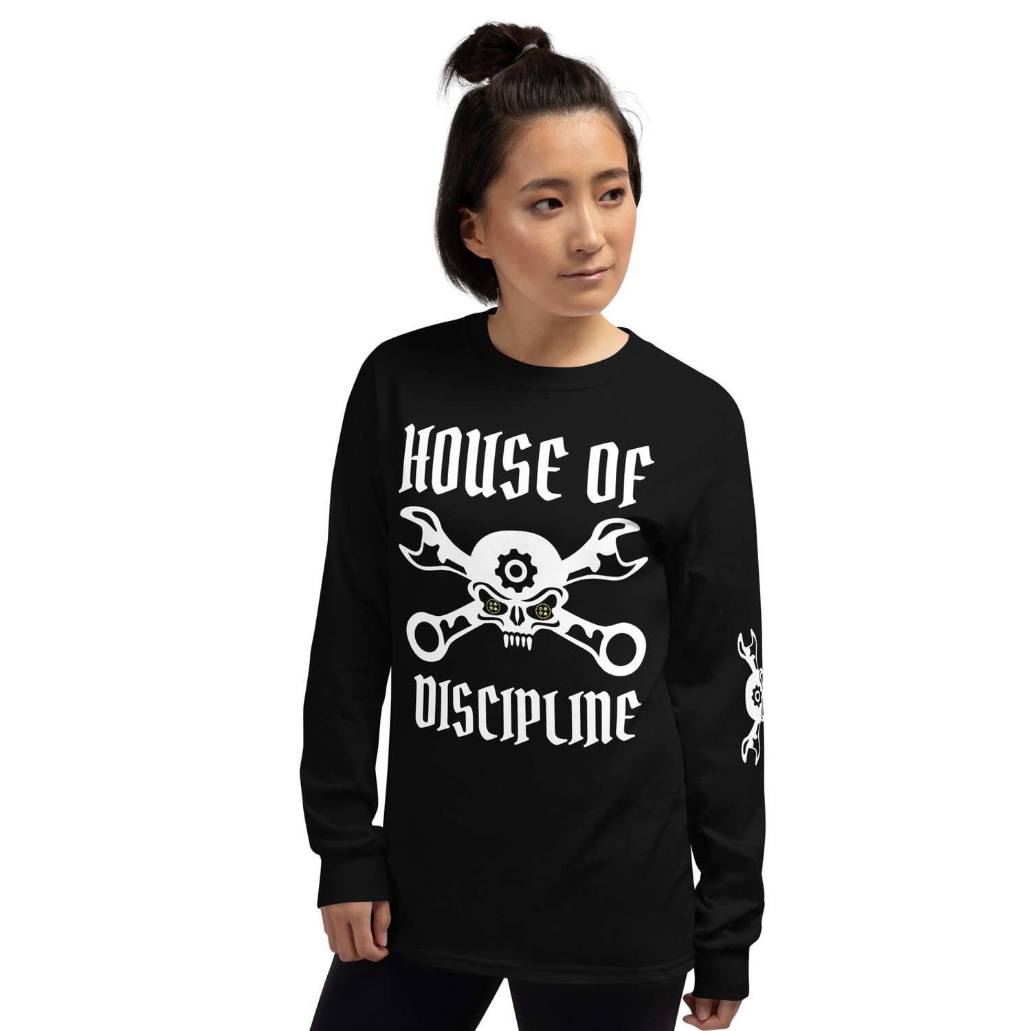HOUSE OF DISCIPLINE- NO DOUBT-Men’s Long Sleeve Shirt, Color: Black, Size: S