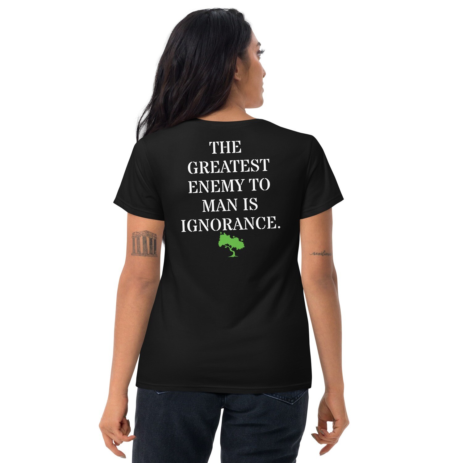 3RD LAW POWER-Women&#39;s short sleeve t-shirt, Color: Black, Size: S