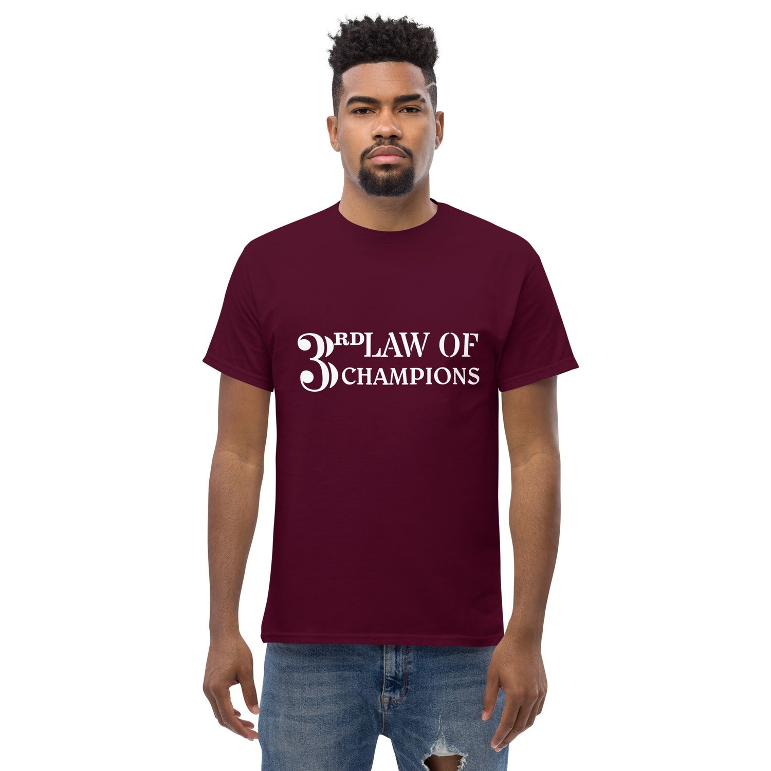 3RD LAW CHAMPIONS-Men&#39;s classic tee, Size: S, Color: Maroon